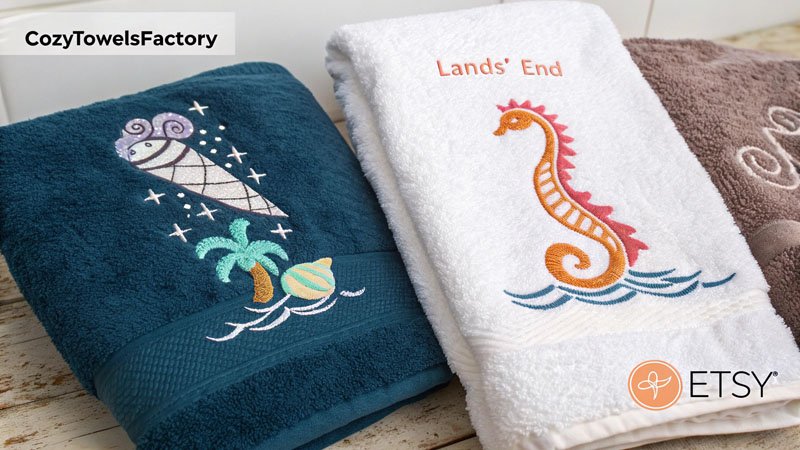personalized towel brands