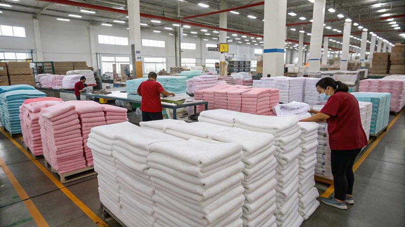 China towel factory image